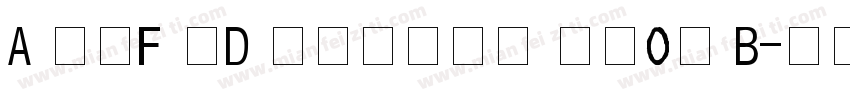 A OTF UD Reimin Pr6N B字体转换